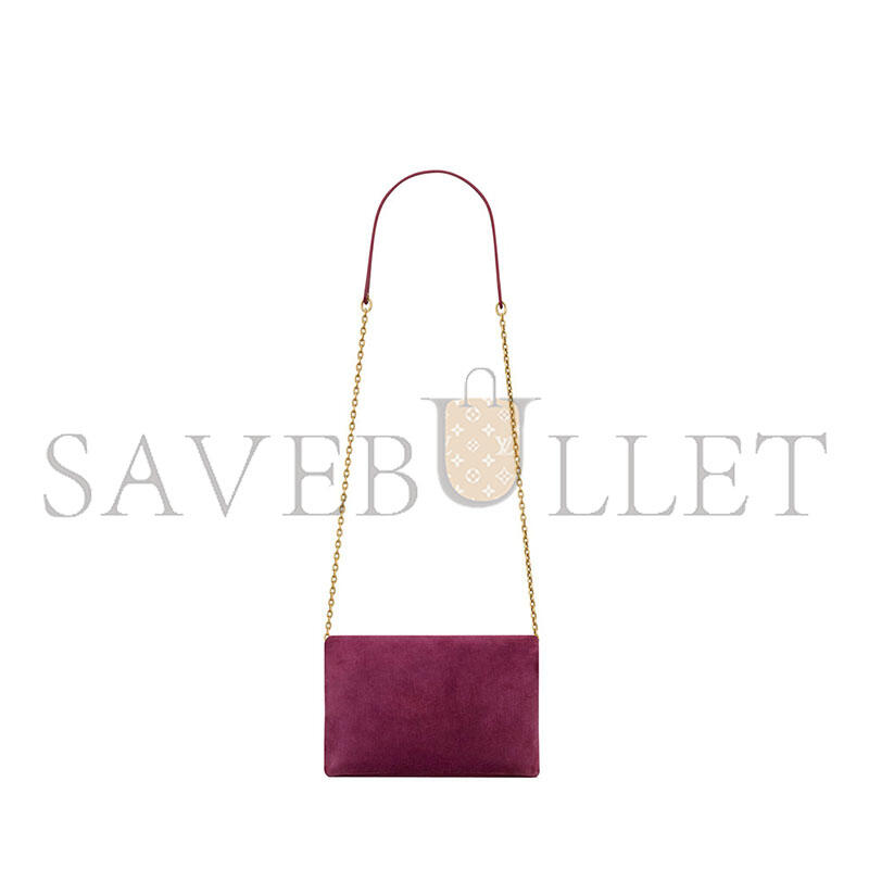 Y51 cassandre small chain pouch in suede 8555691u80w6976 (19*12*3cm)